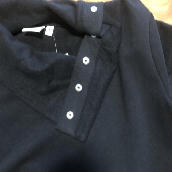 NEW DIRECTIONS LADIES BLACK TURTLENECK WITH SNAPS NEW WITH TAGS Womens Tops - Picture 2 of 6